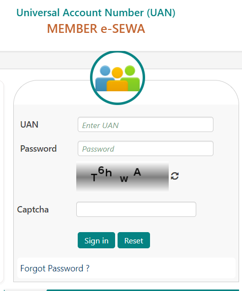 UAN Login Portal | EPFO Member