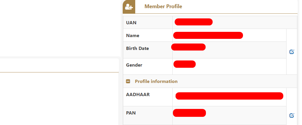 Aadhaar UAN Status