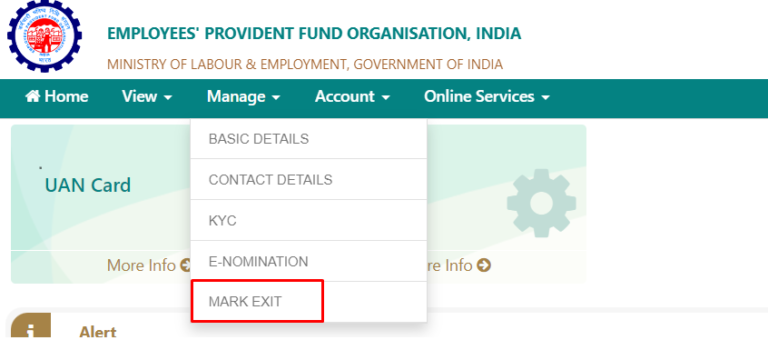 Pf Exit Reason Code Update Date of Exit in PF Portal online with & without Employer ...