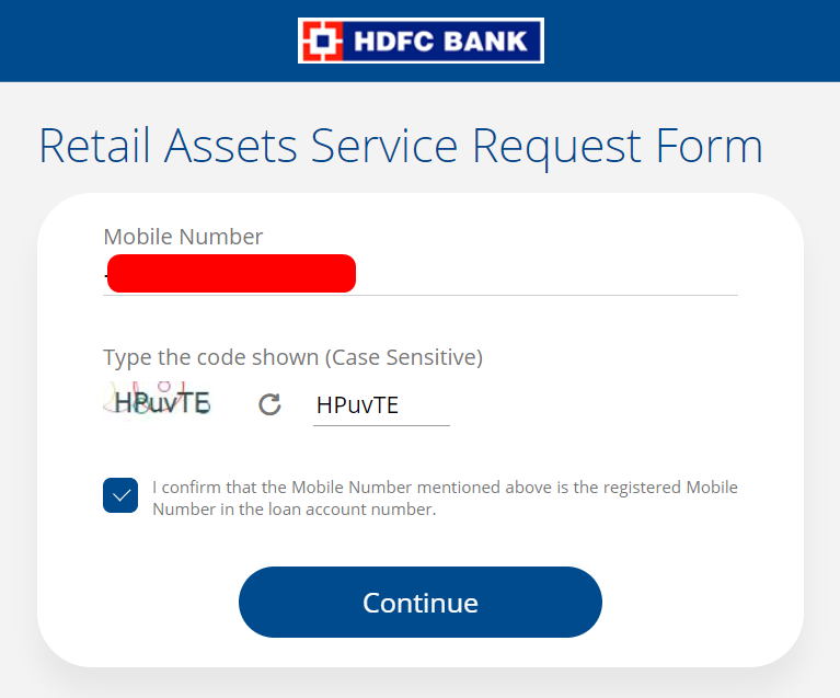 HDFC Online Loan Closure