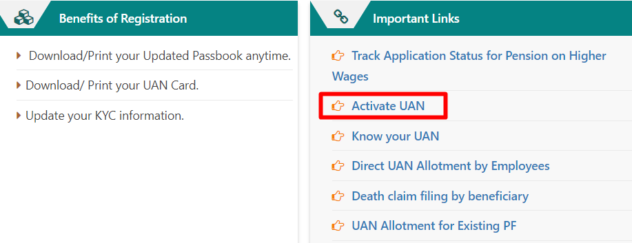 Activate UAN