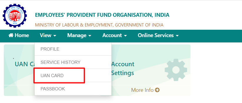 UAN Card Download
